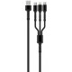 Дата кабель USB 2.0 AM to Lightning + Micro 5P + USB-C 4.0A (20W) ColorWay (CW-CBU3003-GR)