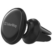 Універсальний автотримач ColorWay Metallic Air Vent-4(360 rotation) magnetic Black (CW-CHM09-BK)