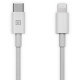 Дата кабель USB-C to Lightning 2.0m MFI TPE White REAL-EL (EL123500058)