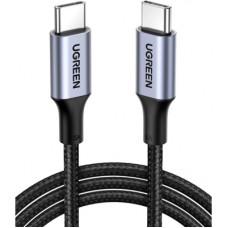 Дата кабель USB-C to USB-C 1.0m US316 100W 5A Alum. (Black) Ugreen (70427)