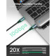 Дата кабель USB-C to USB-C 1.0m USB3.1 Gen2 US355 5A Alum. (Black) Ugreen (80150)