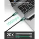 Дата кабель USB-C to USB-C 1.0m USB3.1 Gen2 US355 5A Alum. (Black) Ugreen (80150)