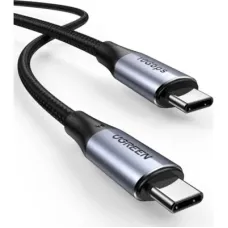 Дата кабель USB-C to USB-C 1.0m USB3.1 Gen2 US355 5A Alum. (Black) Ugreen (80150)