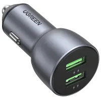 Зарядний пристрій Ugreen 2xUSB QC3.0 36W Car Charger CD213 Dark Blue (10144)