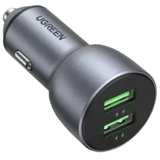 Зарядний пристрій Ugreen 2xUSB QC3.0 36W Car Charger CD213 Dark Blue (10144)