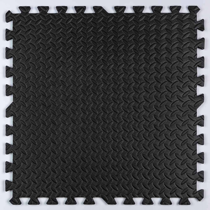 Підлога пазл - модульне покриття для підлоги 600x600x10мм Чорне (МР15) SW-00001169