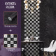 Самоклеюча алюмінієва плитка 300х300х3мм Біла мозайка SW-00001775