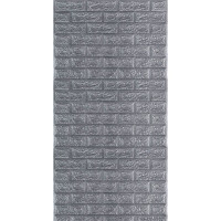 R017-2 Панель стінова в рулоні 3D 700х3080х2мм Сіра Цегла (D) SW-00002535
